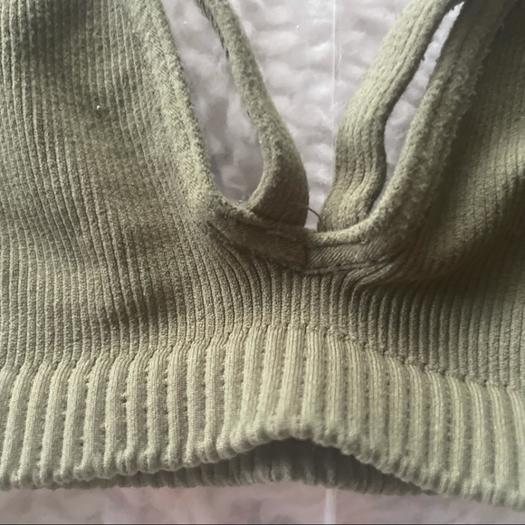 Free People | Matcha Green Strappy Bralette Size Small - Picture 5 of 5